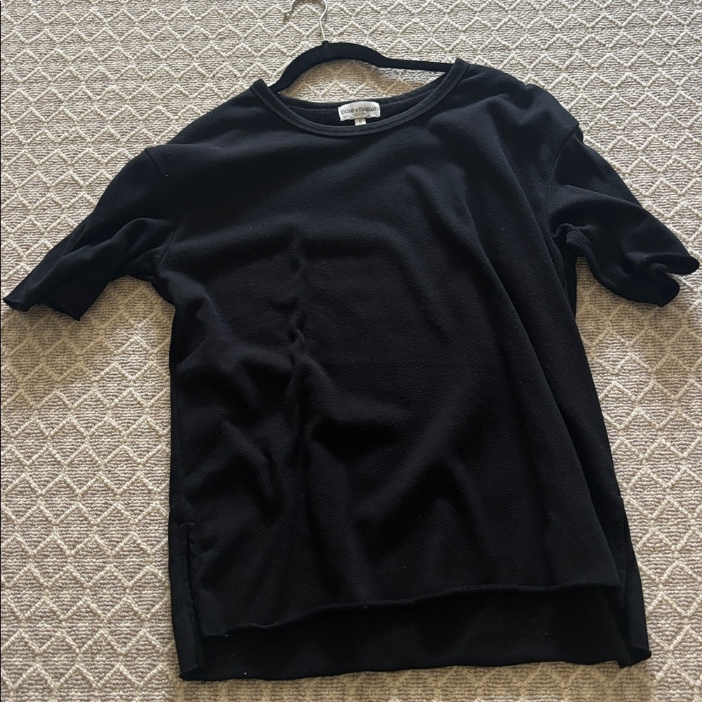 Black terry T-Shirt
